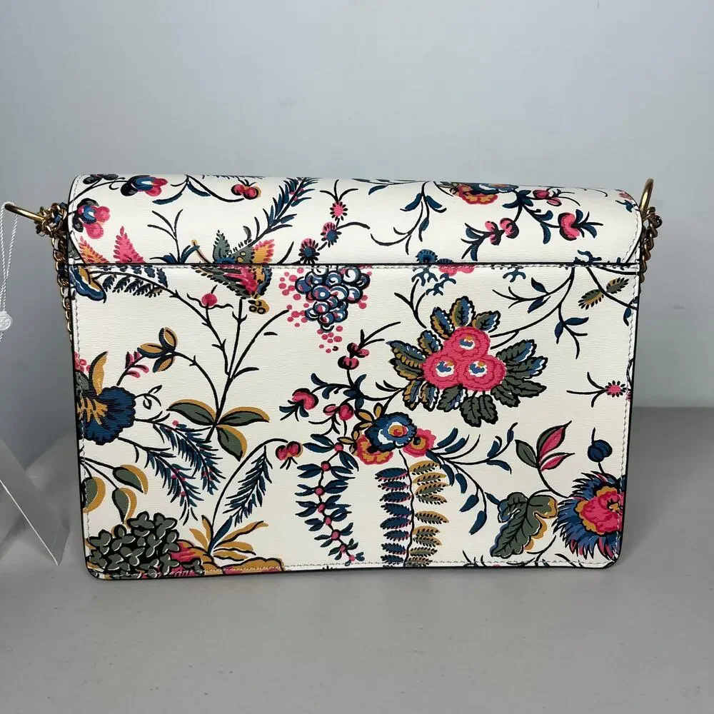 Tory Burch Parker Floral Large Shoulder Bag NWT